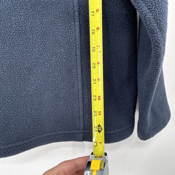 LL Bean Fleece Full Zip Jacket Womens Medium Petite Black Soft Coat Pockets - Picture 6 of 7